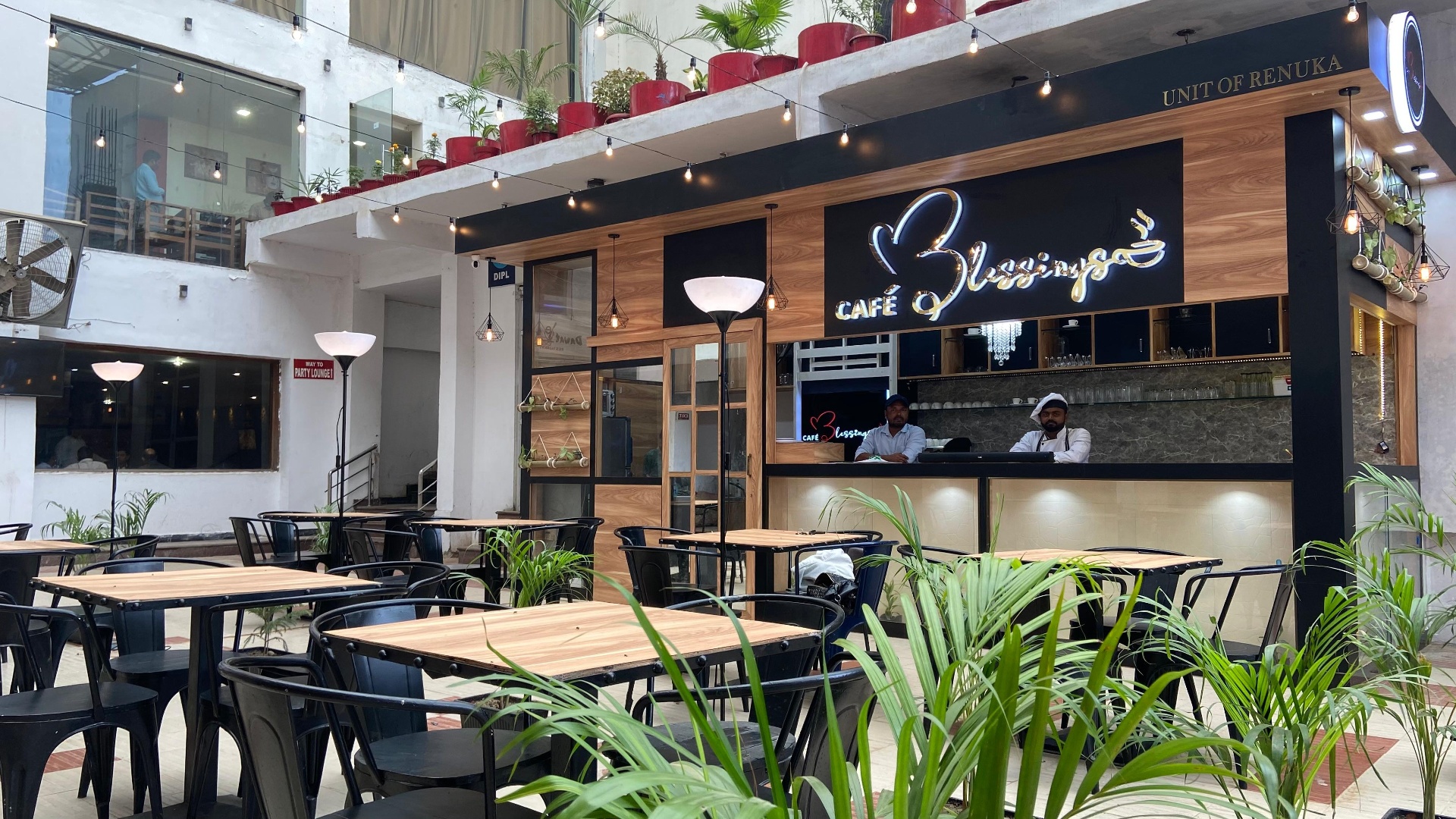 Café Blessings · Built floor-up